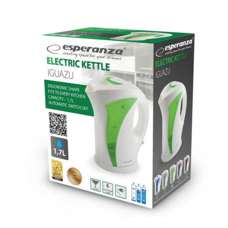 ESPERANZA veekeetja EKK018G IGUAZU 1.7L, roheline