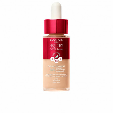 Liquid Make Up Base Bourjois Healthy Mix Nº 53W Light beige Nº 53w-Light Beige 30 ml Serum