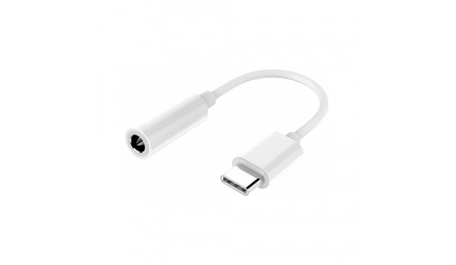 iLike AX4 Durable TPE Audio Cable Adapter from Type-C male to 3.5mm plug white (OEM)