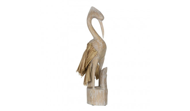 Decorative Figure White Natural Heron 20 x 10 x 62 cm