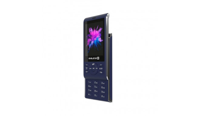 Evelatus Myriad Button Slider Mobile Phone with Dual Sim Radio Mp3 Camera Midnight Blue