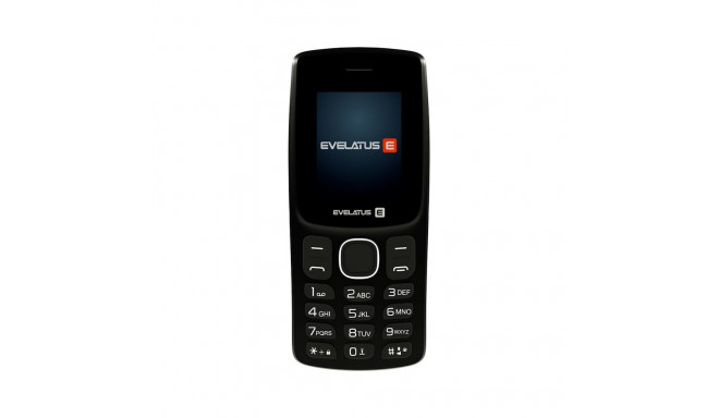 Evelatus Easy Button Mobile Phone with Dual Sim Radio Flashlight Camera & Long Battery Life Black