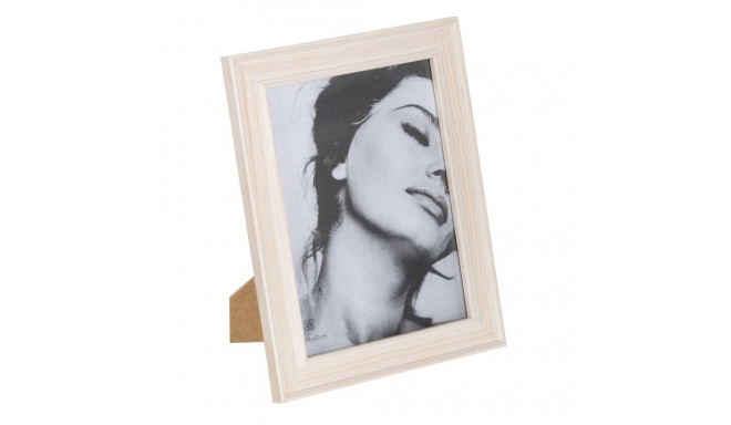 Photo frame White Light brown Wood Crystal 20 x 2 x 25 cm