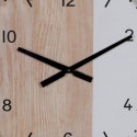 Wall Clock White Natural Wood 60 x 60 x 5,5 cm