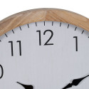 Wall Clock White Wood 60 x 60 x 6,5 cm