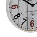 Sienas pulkstenis Balts Koks Stikls 40 x 40 x 4,5 cm