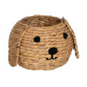 Basket Dog Black Beige Natural Fibre 27 x 27 x 19 cm