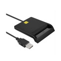 CP ID2 USB 2.0 ID-kaardi lugeja 80 cm kaabel 420 Kb/s (6.5x6cm) Must