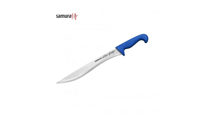 Samura SULTAN Pro Yatagan knife with comfortable Blue handle 301mm from AUS-8 Japan steel 59 HRC