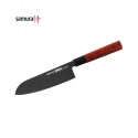 Samura Okinawa Stonewash Kitchen Santoku nuga