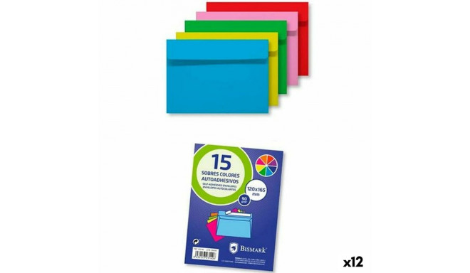 Envelopes Bismark Paper Multicolour 16,5 x 12 cm (12 Units)