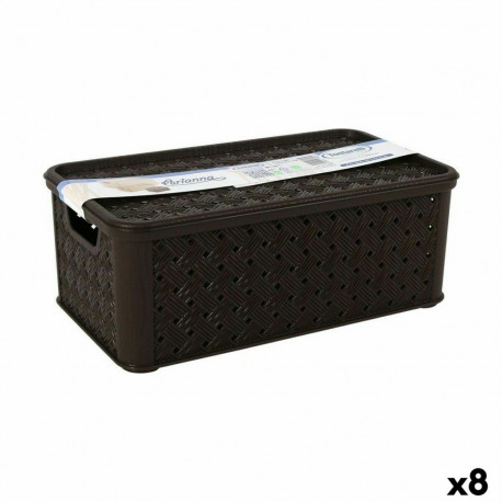 kaanega säilituskarp Tontarelli Arianna 29,5 x 16,5 x 11 cm (8 Ühikut)