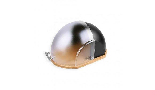 Leivakorv Feel Maestro MR-1678-BLACK Must Hõbedane Poolläbipaistev Puit, bambus Plastmass 25 x 20 x 