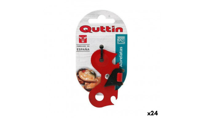 Tin opener Quttin Red Butterfly Foldable 7 x 4 x 0,3 cm (24 Units)