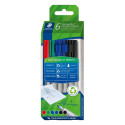Markerite komplekt Staedtler Lumocolor 6 Tükid, osad Mitmevärviline