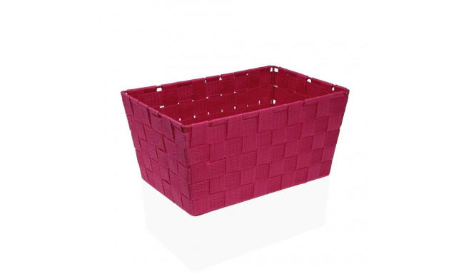 Basket Versa Lover Fuchsia Textile 20 x 15 x 30 cm