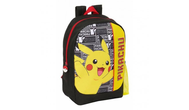 School Bag Pokémon Yellow Black Red