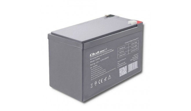 Battery for Uninterruptible Power Supply System UPS Qoltec 53049 12 Ah 12 V