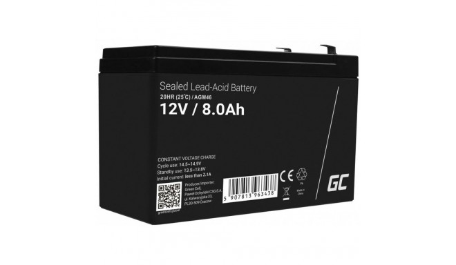 Battery for Uninterruptible Power Supply System UPS Green Cell AGM46 8000 mAh 12 V