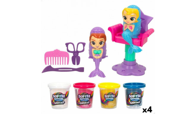 Modelling Clay Game Cra-Z-Art Softee Dough Hair sirenas (4 Units)