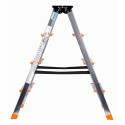 4-step folding ladder Krause 120403 Silver Aluminium