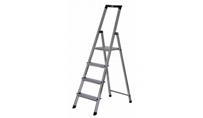 4-step folding ladder Krause 126221 Silver Aluminium