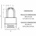 Koodlukk Master Lock M178EURD Teras Tsink Must