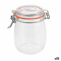 Jar La Mediterránea Hermetic Glass 750 ml (12 Units)