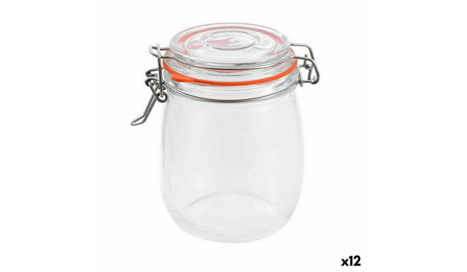 Jar La Mediterránea Hermetic Glass 750 ml (12 Units)