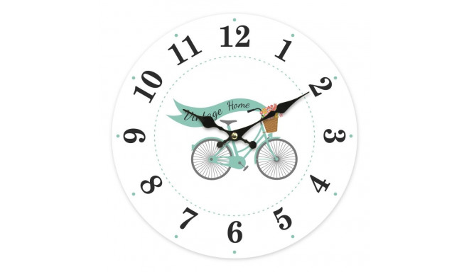 Wall Clock Versa Bicycle Wood 4 x 30 x 30 cm