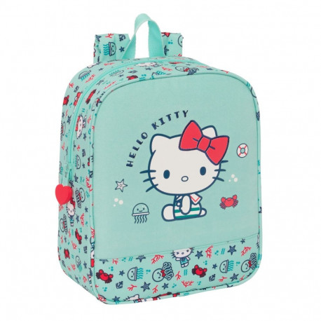 Laste seljakott Hello Kitty Sea lovers Türkiissinine 22 x 27 x 10 cm