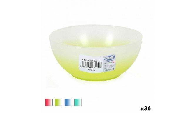 Bowl Dem Cristalway Plastic 300 ml ø 12 x 5 cm (36 Units)