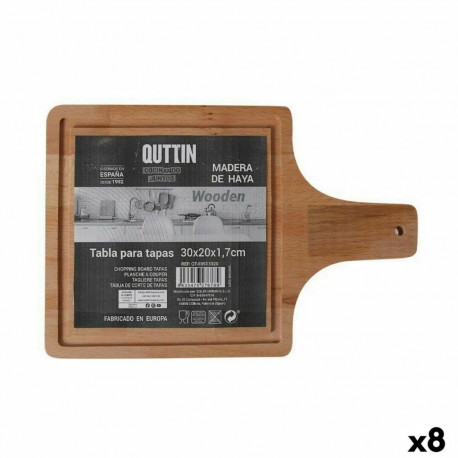 Serveerimislaud Quttin Quttin 30 x 20 x 1,7 cm Käepidemega (8 Ühikut)