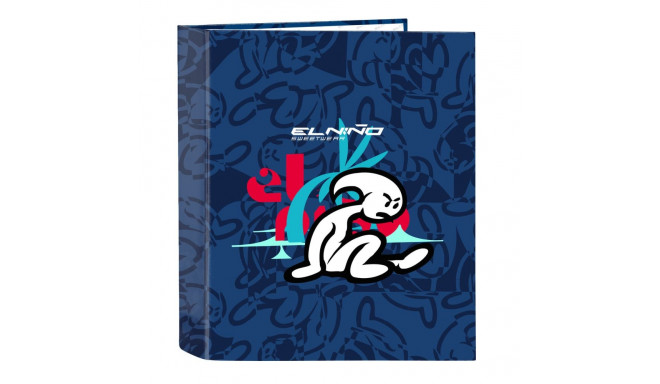 Ring binder El Niño Paradise Navy Blue A4 27 x 33 x 6 cm