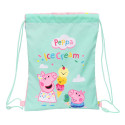 Mugursoma ar lencēm Peppa Pig Ice cream Rozā Piparmētra 26 x 34 x 1 cm