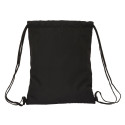 Backpack with Strings Kappa Black Black 35 x 40 x 1 cm