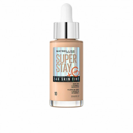 Vedel meigipõhi Maybelline Super Stay Skin Tint Nº 10 30 ml Vitamiin C