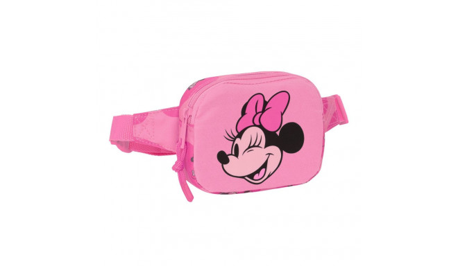 Belt Pouch Minnie Mouse Loving Pink 14 x 11 x 4 cm