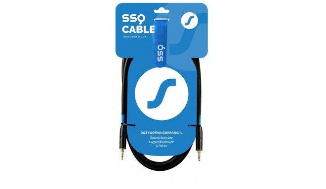 Audio Jack Cable (3.5mm) Sound station quality (SSQ) SS-1425 Black 2 m