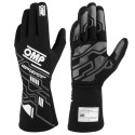 Men's Driving Gloves OMP SPORT Melns/Balts XL