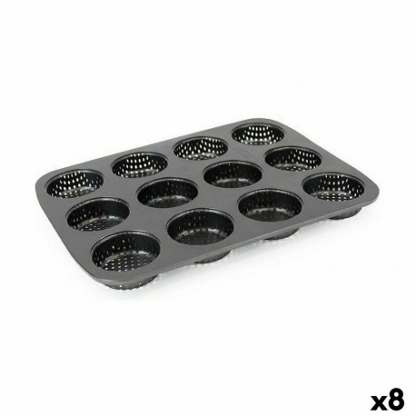 Väikeste vormikookide vorm Quttin 29 x 22 x 2,2 cm Perforeeritud 8 Ühikut