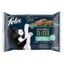 Kassitoit Purina Deliciously Lõheroosa Tuunikala Tursk 4 x 80 g