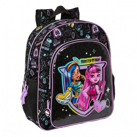 Laste seljakott Monster High Must 32 X 38 X 12 cm