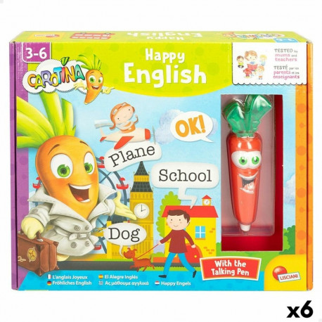Educational Game Lisciani Giochi Carotina Baby Happy English 4,5 x 14,5 x 3 cm Electric Puzzle (6 Un
