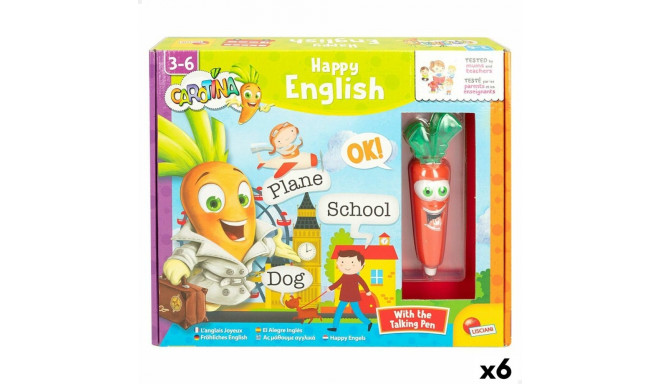 Hariv mäng kolm ühes Lisciani Giochi Carotina Baby Happy English 4,5 x 14,5 x 3 cm Elektrooniline Pu