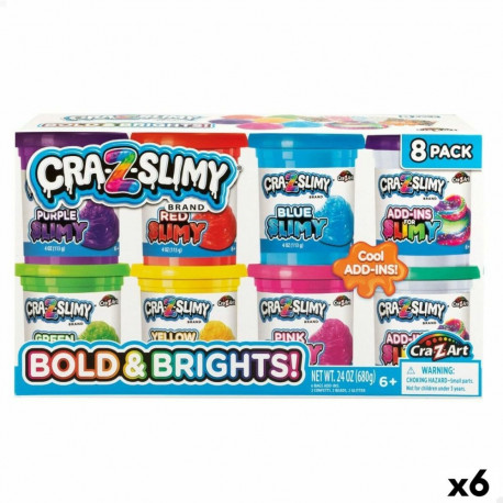 Plastiliinimäng Cra-Z-Art Bold&Brights (6 Ühikut) Slime