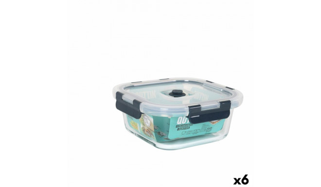 Hermetic Lunch Box Quttin Squared 750 ml (6 Units)