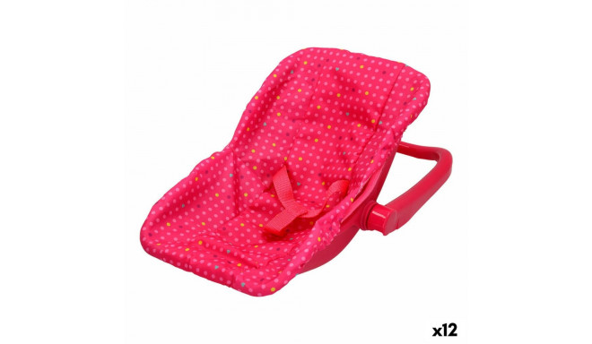 Chair for Dolls Colorbaby 25 x 25 x 36,5 cm Pink 12 Units