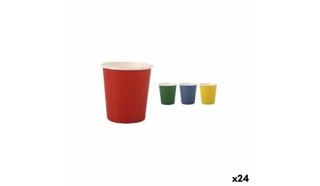 Set of glasses Algon Disposable Cardboard Multicolour 20 Pieces 120 ml (24 Units)