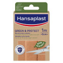 Plāksteri Hansaplast Green & Protect 10 x 6 cm 10 gb.